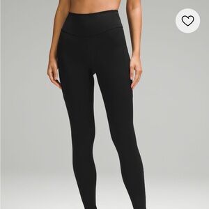 EUC  Lululemon Fast and Free 23 inch leggings! Black! Sz 10! $128 Nulux